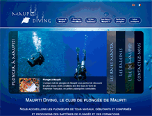 Tablet Screenshot of maupitidiving.com